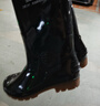 胜丽雨鞋高筒防水鞋户外雨天耐磨胶鞋不易滑雨靴黑色40码 1双 实拍图