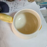 手绘卡通小鸭子马克杯釉下彩加盖可爱水杯咖啡杯家用陶瓷杯早餐杯 黄色 1个 400ml 实拍图