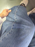 优衣库女装男装宽松廓形牛仔裤/弯刀镰刀裤子25秋冬新款479000 67 海蓝色 27 /160/68A 实拍图