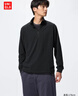优衣库男装柔滑弹力摇粒绒半拉链套头衫/长袖25秋冬新款481184 09 黑色 XL /180/108B 实拍图