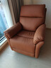 左右沙发单人沙发椅子北欧简约客厅家具科技布功能单椅DZY6010 7电动带摇单椅 真皮款-焦糖色 一人位 实拍图