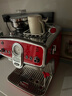 pedrocchi佩罗奇咖啡机意式半自动研磨一体机小型美式家商两用智能布粉压粉S60波托菲诺红 实拍图