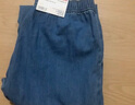 优衣库女装棉质牛仔舒适九分裤/水洗产品休闲百搭478995 473801 478995/67海蓝色 S 实拍图