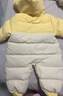 巴拉巴拉童装婴儿羽绒服连体衣宝宝2025新款冬装加厚保暖哈衣爬服萌趣造型 咖色小鸭子-白鸭绒 100 cm-充绒量103g起 实拍图