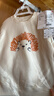 优衣库婴幼儿宝宝JOP卫衣/长袖运动衫上衣478826 483040 478826/01乳白色 110 实拍图