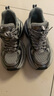 骆驼（CAMEL）银月户外复古老爹鞋厚底休闲鞋 L24A283742R 灰/枪/黑(加绒) 36 实拍图