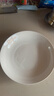 纯白简约风8英寸陶瓷圆盘酒店菜盘甜品摆盘创意釉下彩家用饭盘 8英寸白瓷盘2只装 实拍图