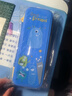 得力（deli）卡通PP学生笔袋 可爱高颜值笔盒 轻量便携大容量收纳文具盒 蓝BC443开学必备 实拍图