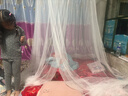 渠辰蚊帐吊顶蚊帐家用蚊帐吊顶式蚊帐免安装圆顶落地免安装加密网眼 普通款（2.3米床以内通用） 配吸盘+强力胶 实拍图