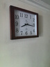 北极星（POLARIS）挂钟客厅钟表简约静音时钟时尚石英钟现代办公室挂表43*35cm木纹 实拍图