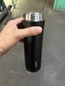 苏泊尔（SUPOR）保温杯男女士水杯316L不锈钢泡茶杯大容量商务便携车载杯子送礼物 500ML-儒雅黑 实拍图