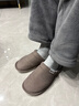 回力日系柔软情侣棉拖秋冬家居室内保暖棉鞋男款HL0006咖啡44-45码 实拍图