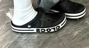 卡骆驰洞洞鞋贝雅卡骆班轻便耐磨一脚蹬休闲鞋|205089 黑色/白色-066 41 /42(260mm) 实拍图