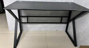 甄严选电脑桌台式电竞桌椅套装组合桌子办公家用桌学习桌书房书桌写字桌 【黑架+黑碳纤纹面】单桌120*60 实拍图