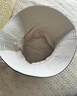华臣羊渔夫帽女夏季防晒帽春秋女帽潮流鱼夫防晒双面仙女遮阳帽帽子男 米色 黑（加宽帽檐）双面戴 均码 实拍图