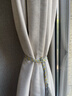 水星家纺窗帘遮光遮阳客厅卧室5A级抗菌挂钩款窗帘180宽*200高cm1片奶油色 实拍图