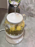 膳魔师（THERMOS） 迷你养生壶办公室煮茶器电水壶恒温电热水壶玻璃花茶壶养生杯 礼物 七夕情人节礼物 EHA-1602E-G(本白色） 0.55L 实拍图