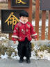 丹鸟王汉服儿童拜年服棉衣男童中国风喜庆唐装女宝宝中式过年棉袄套装厚 熊猫单件上衣（男女同款） 110 码 实拍图