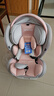 Heekin德国 儿童安全座椅汽车用0-4-12岁婴儿宝宝360度旋转ISOFIX硬接口 尊享粉(遮阳棚+上拉带+侧保护) 实拍图