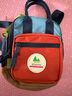 SHUKIKU方糖多功能迷你包儿童户外防泼水双肩包斜挎包手提旅游包经典橙红 实拍图