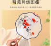 得印(befon)扇子团扇古风扇子中国风女汉服夏季舞蹈扇儿童生日礼物绣花刺绣圆扇2911 实拍图