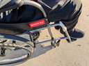 鱼跃(yuwell)手动轮椅车H062C铝合金免充气减震轻便手动可折叠老人 实拍图