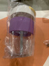 乐扣乐扣（LOCK&LOCK）男女杯子便携咖啡杯高颜值耐热泡茶杯玻璃杯硅胶防烫杯套苏打杯 紫色（吸管口） 实拍图