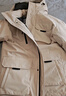 京东京造【进口极寒95鹅绒服】羽绒服男外套女冬季新款中长款 燕麦卡 XL 实拍图