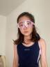 特步（XTEP）儿童泳镜大框高清防雾防水男童潜水泳镜泳帽套装女孩专业游泳眼镜 梦幻粉紫【升级连体耳塞配泳镜盒 实拍图