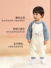 棉芹婴儿连体衣服纯棉秋冬季棉服加厚长袖保暖宝宝三层夹棉新生儿冬装 黄色小狮子 【2件装】（保暖款） 90码(建议12-15个月23-25斤) 实拍图