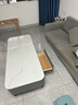 惠寻 京东自有品牌 岩板茶几电视柜组合套装简约小户型客厅落地储物柜 黑架灰柜+雪山白【岩板台面】 1.4米*0.6米【茶几】 实拍图