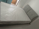 百冠环球床 真皮床卧室双人床现代简约 主卧婚床实木软靠高箱皮床家具 床+乳胶床垫 框架结构1500mm*2000mm 实拍图