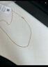 周六福18K金项链女肖邦链彩金项链素链生日礼物 黄18K约1.6g-47cm 实拍图