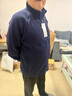 优衣库男装针织摇粒绒拉链茄克/长袖外套廓系夹克25秋冬479863 69 藏青色 S /165/84A 实拍图
