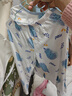 红豆儿童睡衣男女童春夏薄款纯棉家居服套装长袖裤空调服J3129浅蓝120 实拍图