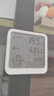 艾科思室内电子温湿度计家用高精度大屏摆挂两用时钟数显温湿度表白色款 实拍图