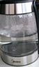 美的（Midea）电水壶热水壶电热水壶高硼硅玻璃1.7L大容量1800W透明暖水壶自动断电MK-SHJ1722 实拍图