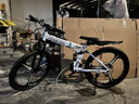 凤凰（Phoenix） 凤凰自行车可折叠山地车路虎男士成年人变速女式越野公路单车 三刀消白/折叠双避震/全竞速轴承 26寸24速【参考：158-188cm】 实拍图