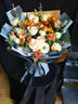 艾斯维娜鲜花速递向日葵混搭花束生日礼物全国同城配送 向日葵香槟韩式花束 实拍图