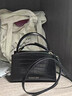 CHARLES&KEITH鳄鱼纹凯莉包手提斜挎婚包包女包生日礼物CK2-50270880-1 Black黑色 S 实拍图