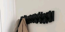 镜月斋钢琴键挂衣架实木墙上壁挂钩置物免打孔玄关卧室入户进门后衣帽架 【进口榉木】黑色12键-错落款 实拍图
