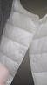 鸭鸭（YAYA）佟丽娅同款轻薄羽绒服女新款冬季短款圆领内胆修身时尚薄外套男 米白色【女款无领】 4XL 【建议155-170斤】 实拍图