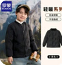 罗蒙儿童羽绒服校园服内胆男童女童秋冬季轻薄保暖内穿大童 黑色 140 实拍图