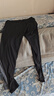 海澜之家（HLA）男士秋裤男保暖裤男薄款秋冬季线裤10A抗菌防螨抗静裤打底裤 10A抗菌防螨抗静电2条装-黑色+深灰 4XL /190(体重190-210斤) 实拍图