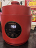 拓几（TOTIKI）电压力锅小型家用迷你电压力煲厨房插电烹饪多功能婴儿辅食炖肉煲汤预约排气保温高压锅 双胆（中国红） 2.5L 陶瓷釉内胆+搪瓷内胆 实拍图