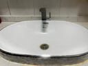 科勒全铜水龙头冷热浴室面盆台盆台上盆洗手盆时尚龙头枪灰色黑色 枪灰色+60CM的进水管2根 实拍图