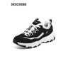 斯凯奇（Skechers）黑白金加绒老爹鞋女厚底增高百搭舒适保暖运动鞋 实拍图