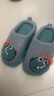 猪爸爸儿童拖棉鞋秋冬季室内男童亲子女童可爱家居保暖宝宝棉拖灰色230 实拍图