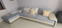 全友家居现代简约家用大户型贵妃转角沙发客厅实木架布艺沙发政府补贴 实拍图