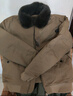 马登工装美式复古B15飞行员棉服夹克男保暖毛领加厚棉衣秋冬男士外套 卡其色 L 实拍图